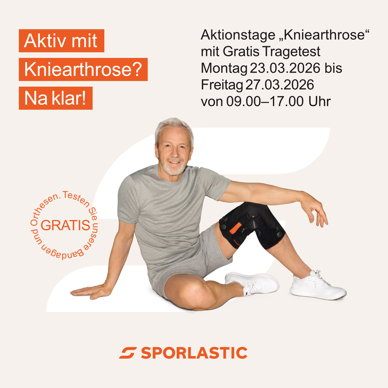Aktionstage Kniearthrose - Testwoche GENU-TEX